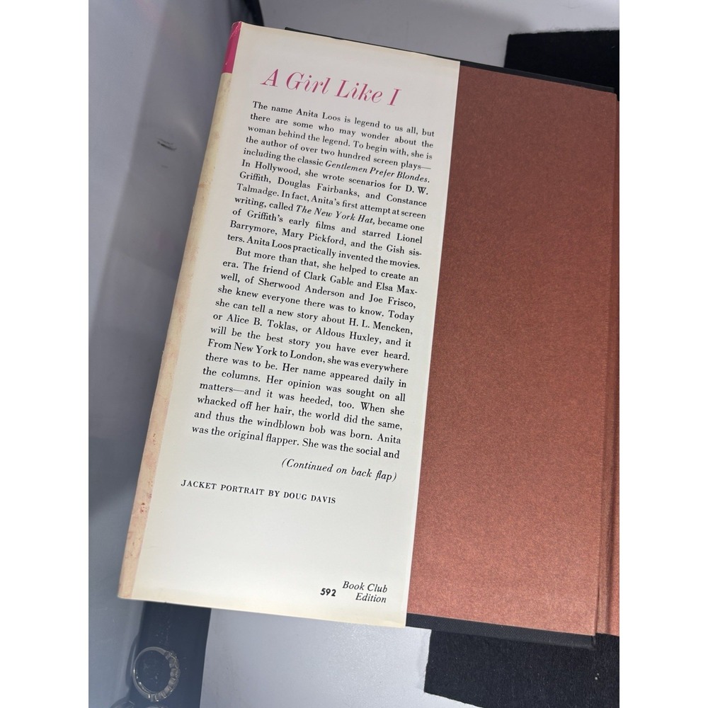1966 ANITA LOOS "A GIRL LIKE I" AUTOBIOGRAPHY FIRST EDITION FIRST PRINT - Picture 5 of 7